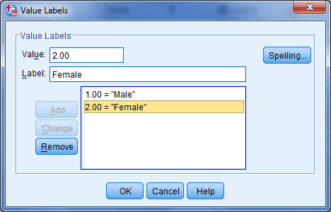 تعريف متغيرها در spss 