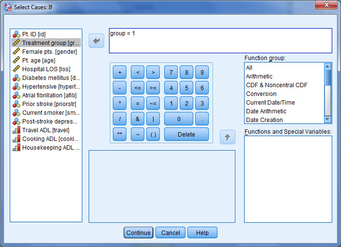 دستور Select Cases در spss