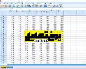 پروژه آماده spss