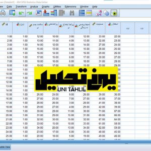 پروژه آماده spss