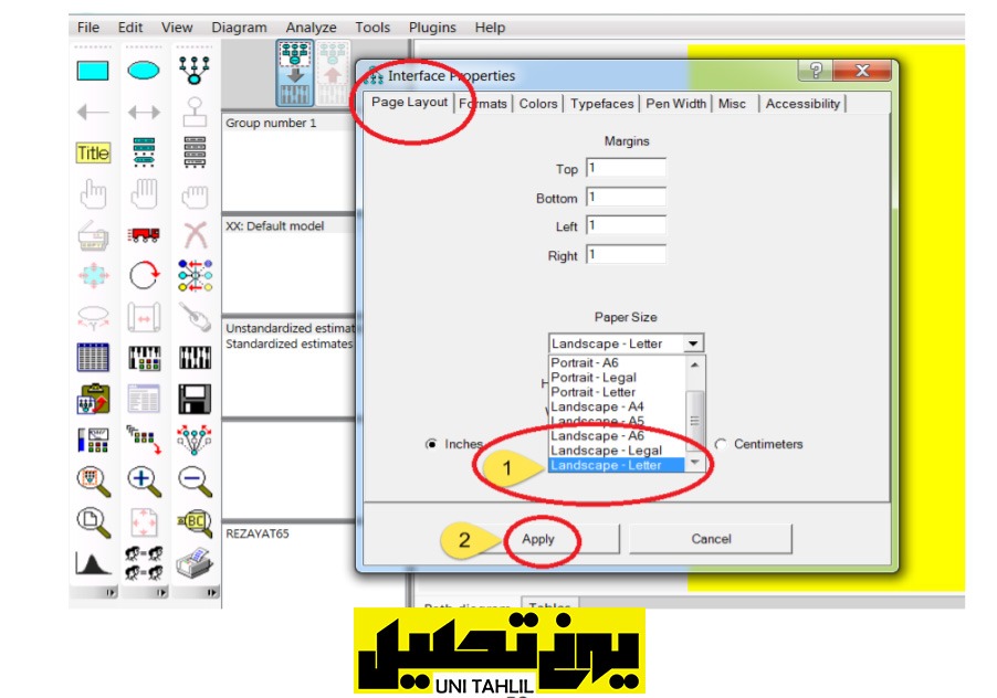 انجام مدل تحلیل عامل مرتبه اول در AMOS