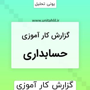 دانلود گزارش کار اموزی حسابداری