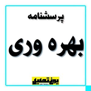 پرسشنامه بهره وری